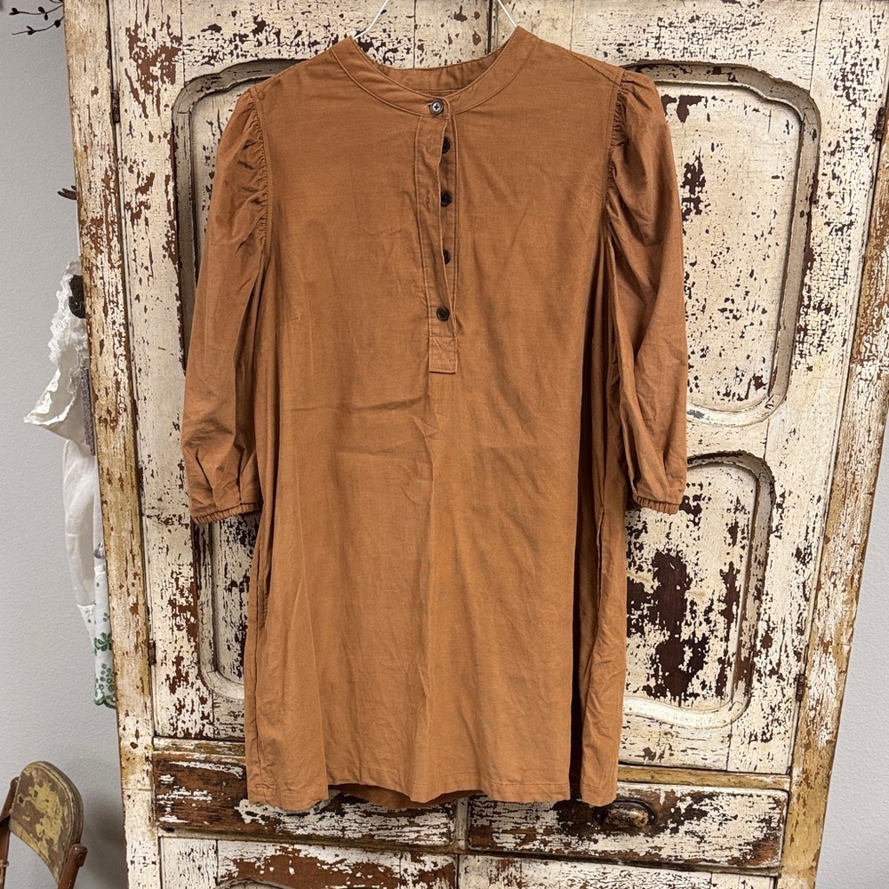 Gap Brown Curduroy  Button-Up Dress Sz L